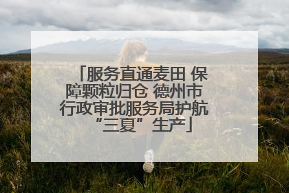 服务直通麦田 保障颗粒归仓 德州市行政审批服务局护航“三夏”生产